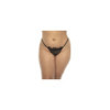 Nuisette noir Selma grande taille, en dentelle, avec armatures et string assorti inclus 